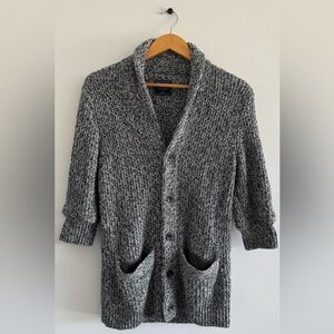 Abercrombie Fitch Womens Chunky Knit Old Money Grandpacore Cardigan Winter Sz S
